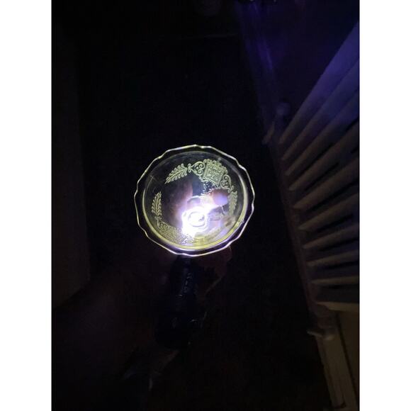 1932 ROXANA YELLOW FOOTED SHERBET HAZEL ATLAS Depression Glass Read - Picture 10 of 12